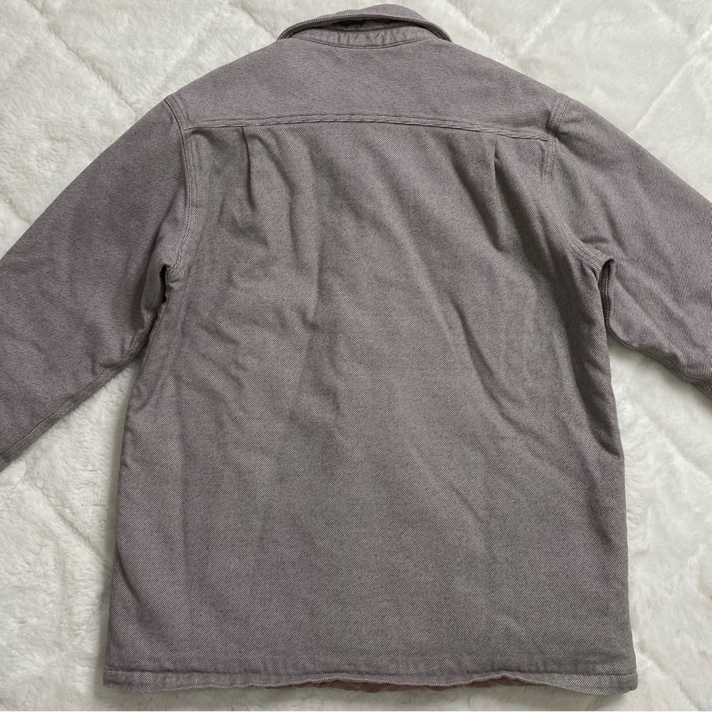 Patagonia Womens Size M Insulated Fjord Flannel Shirt Jacket Gray Quilt Lined - Picture 9 of 14